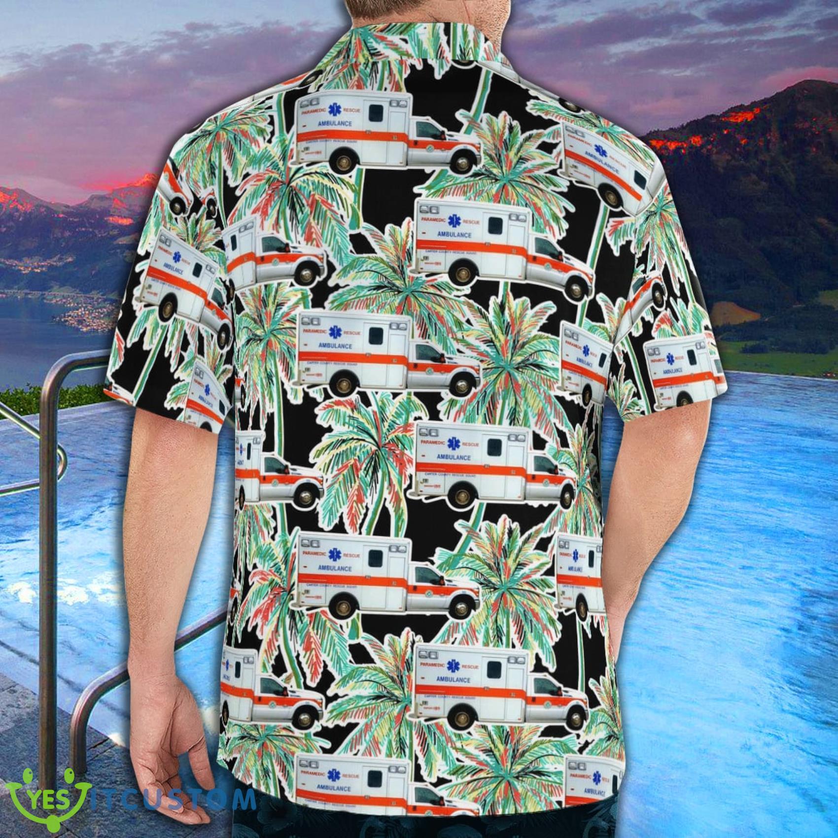 Elizabethton Tennessee Carter County Rescue Squad Ems Summer Aloha And Beach Short 4 Elizabethton Tennessee Carter County Rescue Squad Ems Summer Aloha And Beach Short Product Photo 4