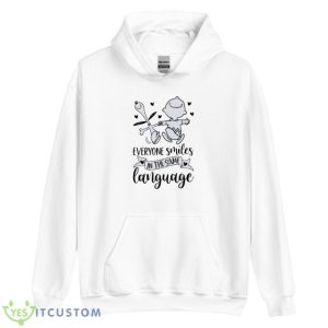 Everyone Smiles In The Same Language Shirt - Unisex Heavy Blend Hooded Sweatshirt