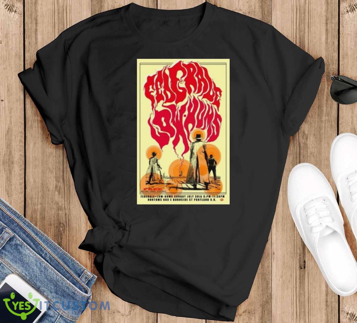 Federale Low Hums Portland, Oregon Event 07.30.2023 Poster Shirt Product Photo 1