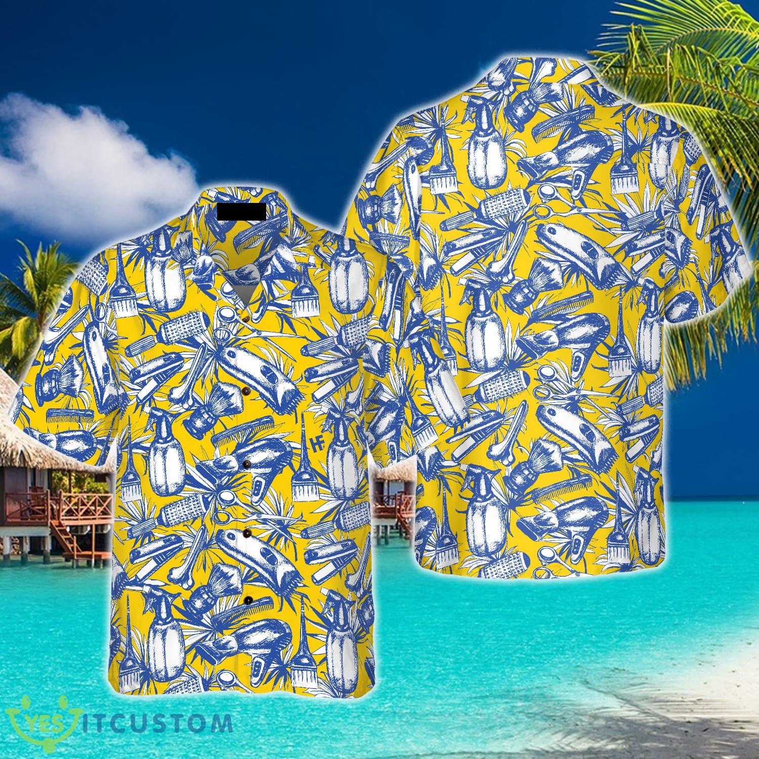 Floral Barber Equipment Hawaiian Shirt Aloha Summer For Men And Women Gift - Floral Barber Equipment Hawaiian Shirt_1