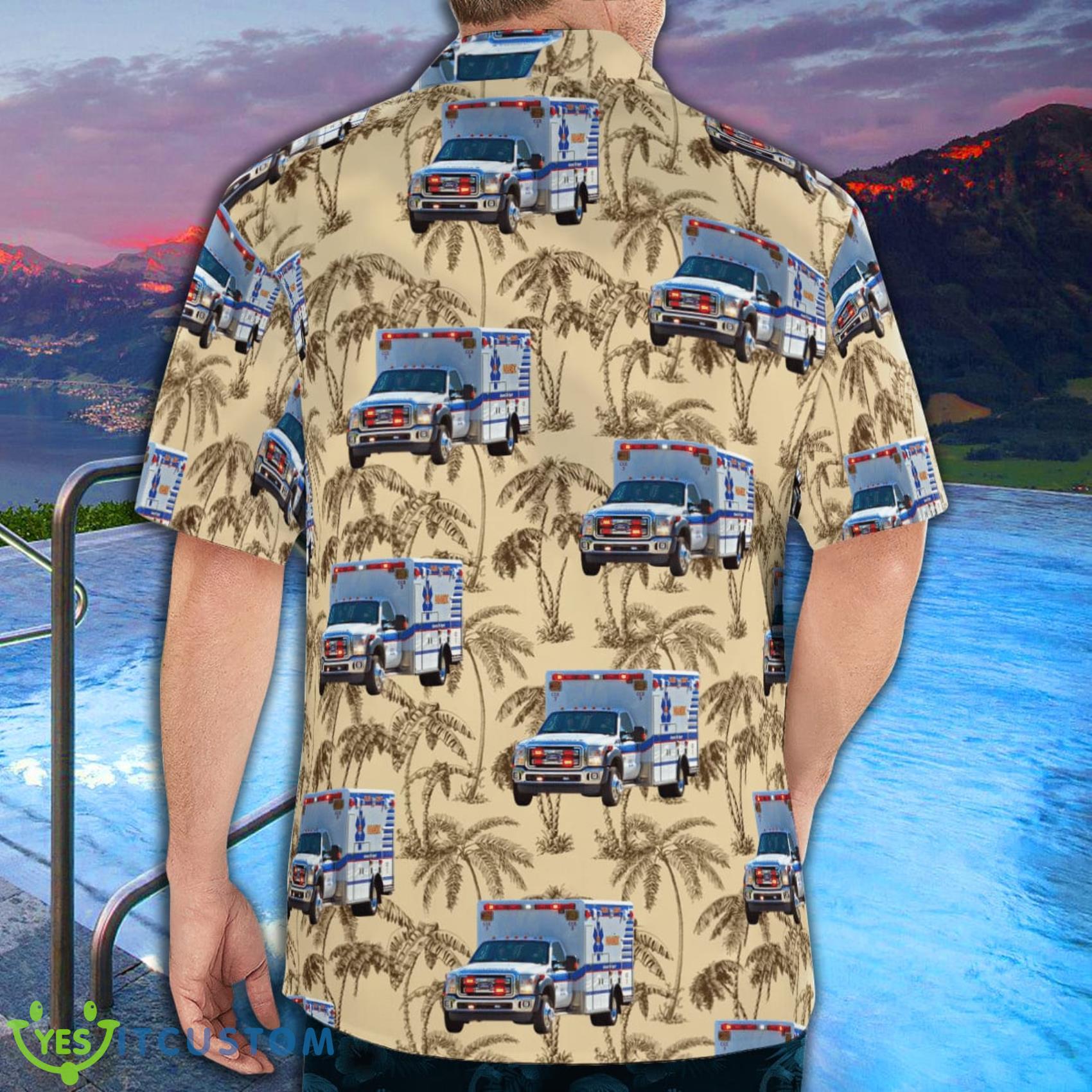 Florida Collier County Ems Summer Aloha And Beach Short 2 Florida Collier County Ems Summer Aloha And Beach Short Product Photo 2