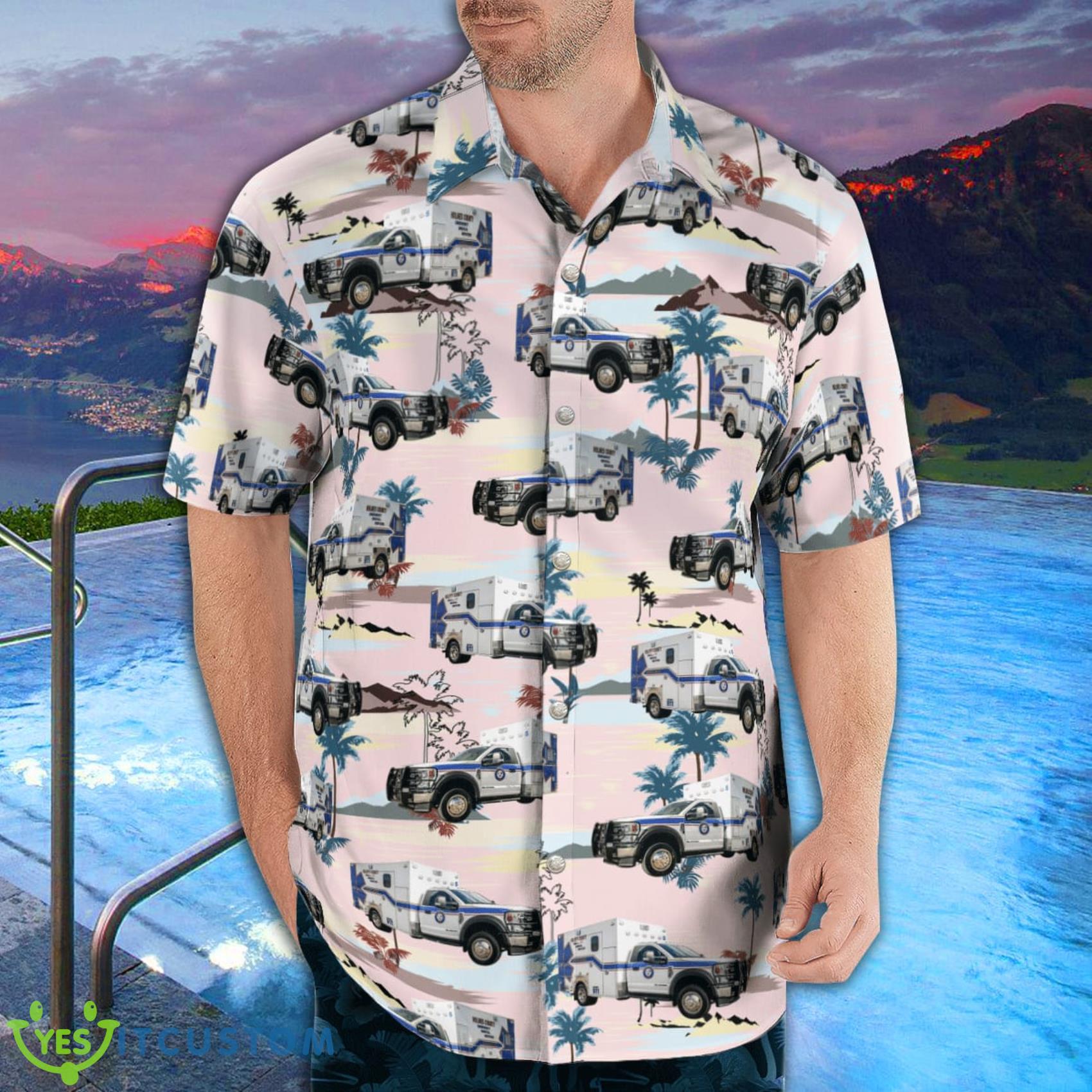 Florida Holmes County Ems Summer Aloha And Beach Short 4 Florida Holmes County Ems Summer Aloha And Beach Short Product Photo 4