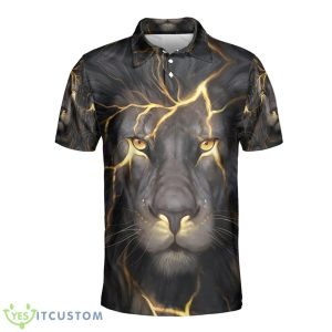 For God Has Not Given Us Christian Jesus Lion 3D Polo Shirt Gift For Men And Women - For God Has Not Given Us Polo Shirt, Christian Polo Shirt, Jesus Lion Polo Shirt, Jesus 3D Shirt, Polo shirts for men, Gift For Christian_3