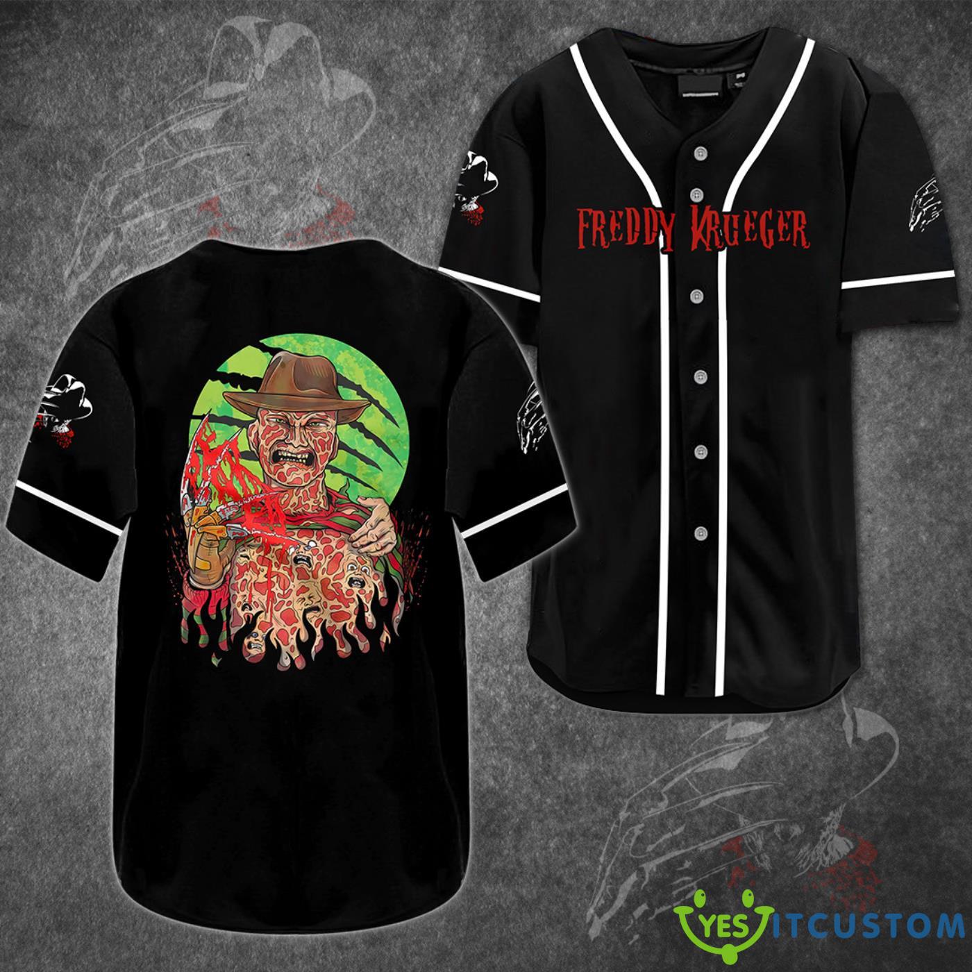 Freddy Krueger Baseball Jersey Shirt 3 Freddy Krueger Baseball Jersey Shirt Product Photo 1