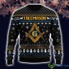 Freemason All Over print Black Ugly Christmas Sweater Christmas Gift Product Photo 1