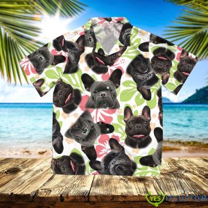 Frenchie Summer Hawaiian Shirt - Frenchie Summer Vacation Hawaiian Shirt, Frenchie Summer Short Sleeve Button Hawaiian Shirt Beach Shorts, Button Down Hawaiian Shirt CHMYN39_1