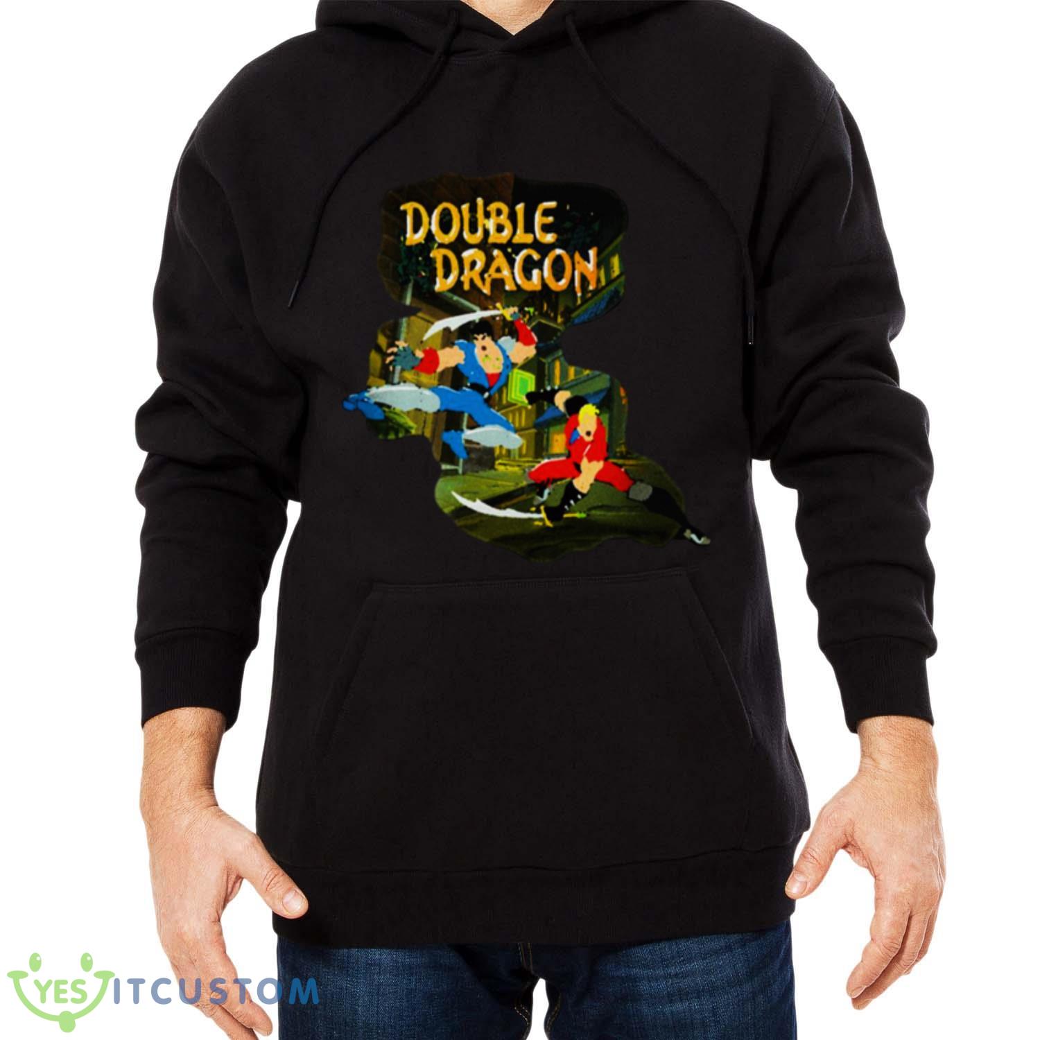 Game Scene Design Double Dragon shirt 4 Game Scene Design Double Dragon shirt - Men Black Hoodie