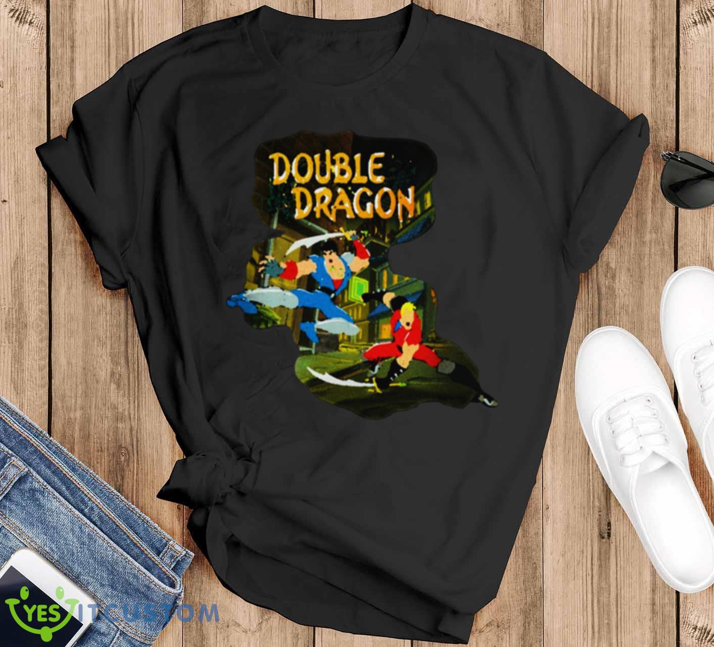 Game Scene Design Double Dragon shirt 12 Game Scene Design Double Dragon shirt - Black T-Shirt