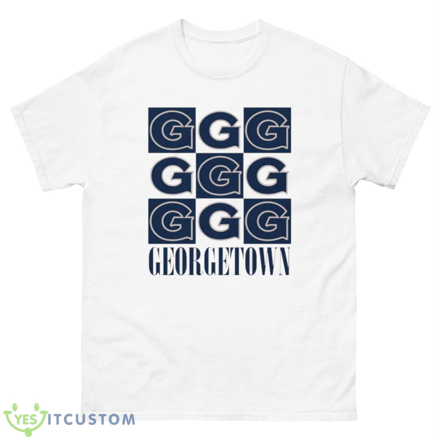 Georgetown Checkerboard Logo Shirt 10 Georgetown Checkerboard Logo Shirt - 500 Men’s Classic Tee Gildan
