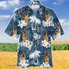 German Shepherd In Tropical Plants Pattern Blue And White Hawaiian Shirt For Men Women Product Photo 1