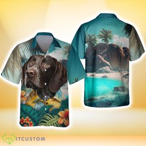German Shorthaired Pointer All Print 3D Hawaiian Shirt For Men Women Product Photo 3
