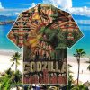 God zilla Vintage Summer Beach Hawaiian Shirt Product Photo 1