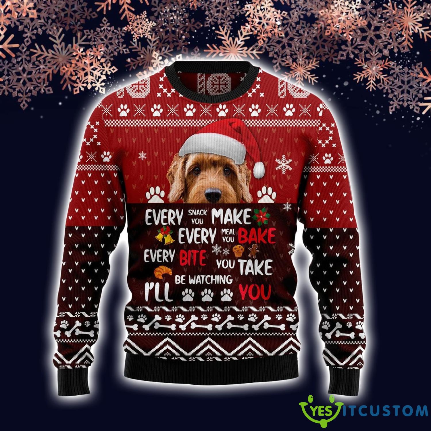 Goldendoodle Will Be Watching You Funny Christmas Gift Xmas Ugly Christmas Sweater 3 Goldendoodle Will Be Watching You Funny Christmas Gift Xmas Ugly Christmas Sweater Product Photo 1