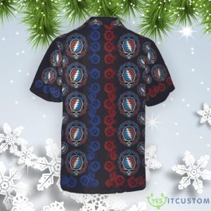 Grateful Dead And Rose All Over Print 3D Hawaiian Shirt - Black Product Photo 2