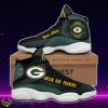 Green Bay Packers Jordan 13 Sneakers Custom Name Special Gift For Men And Women Product Photo 1