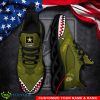 Green Veteran Custom Name Max Soul Shoes For Sport Fans Product Photo 1