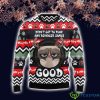 Grumpy Cat Didn't Get To Play Any Reindeer Games Good Ugly Christmas Sweater Christmas Gift Product Photo 1