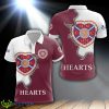 Heart of Midlothian FC SPFL Football 3D Polo Shirt Strip Men And Women For Fans - Heart of Midlothian FC SPFL Football 3D Polo Shirt Strip Men And Women For Fans