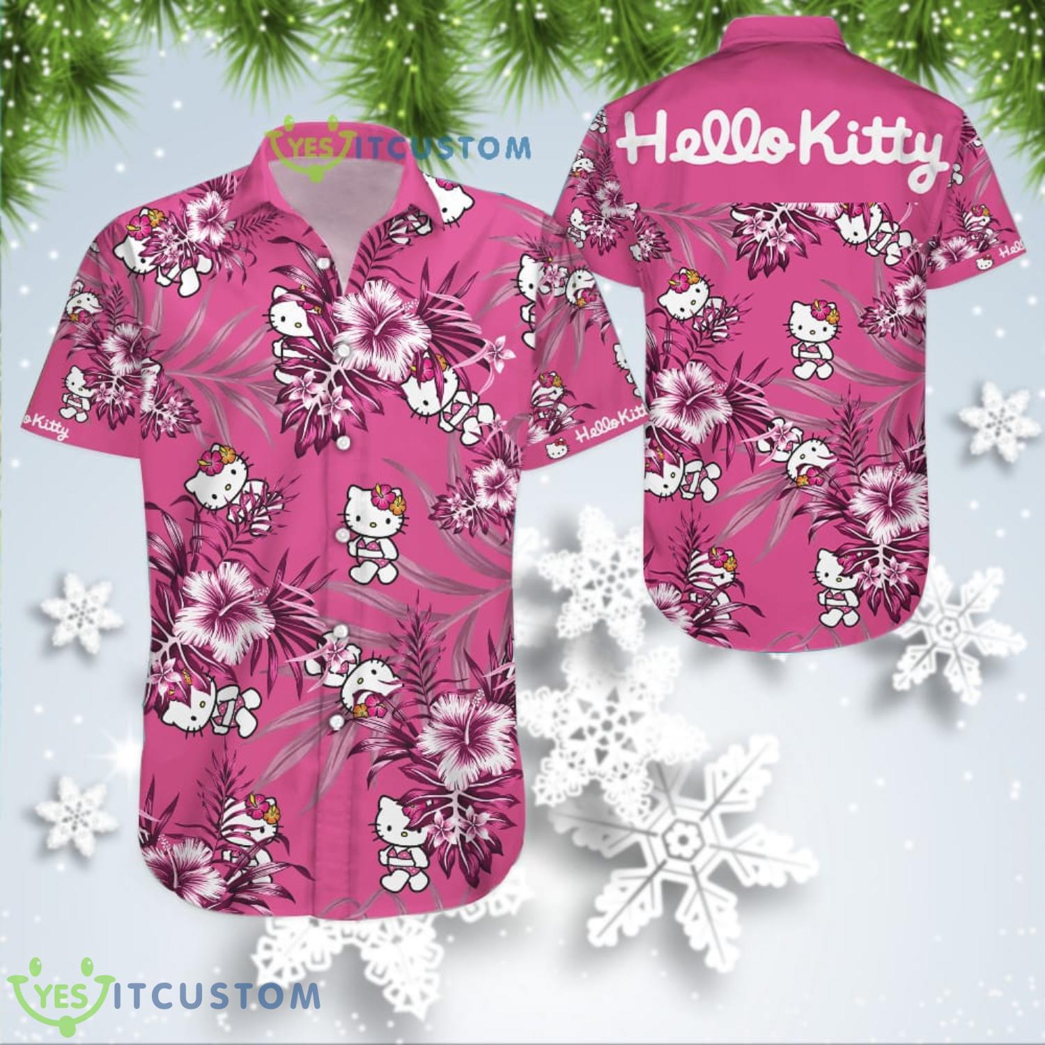 Hello Kitty Hawaiian Shirt Summer Vacation Gift 2 Hello Kitty Hawaiian Shirt Summer Vacation Gift Product Photo 1
