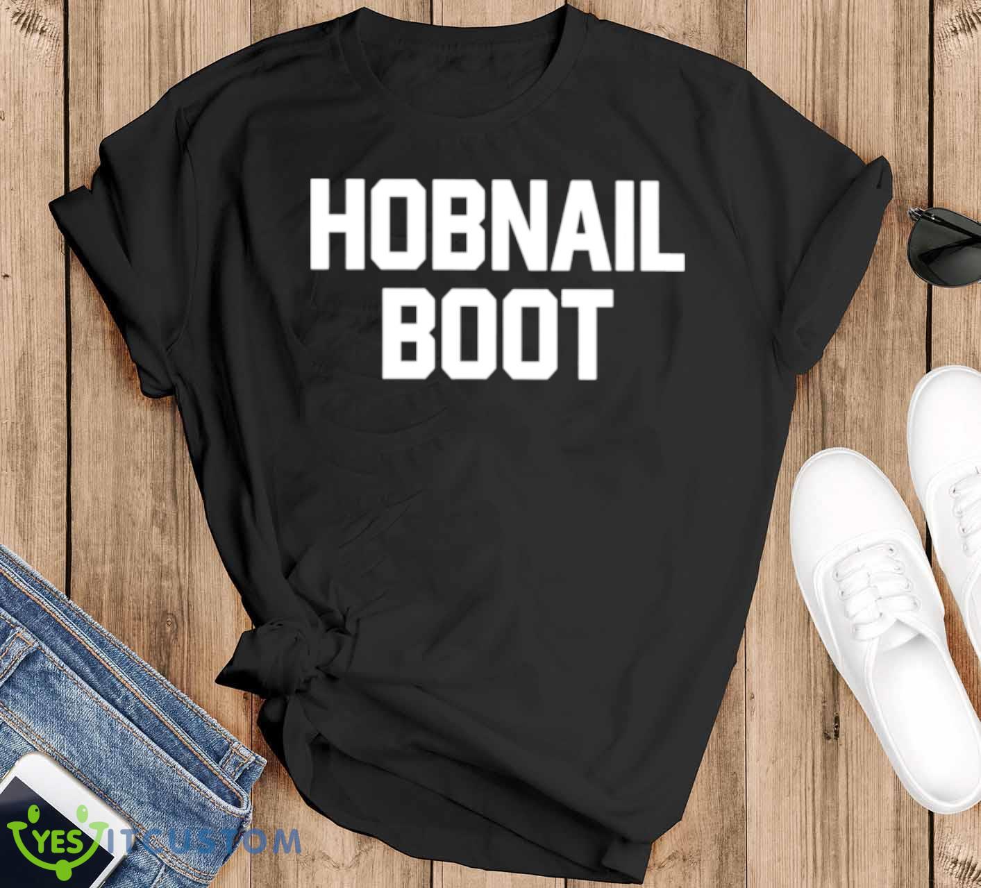 Hobnail boot shirt 12 Hobnail boot shirt - Black T-Shirt