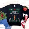 Hoppy Holidays Sweatshirt Men And Women Gift Christmas - Hoppy Holidays Sweatshirt, Funny Ugly Christmas Beer Sweatshirt, Beer Lover Gift ,Craft Beer Shirt Home Brewer Unisex Heavy Blend_1