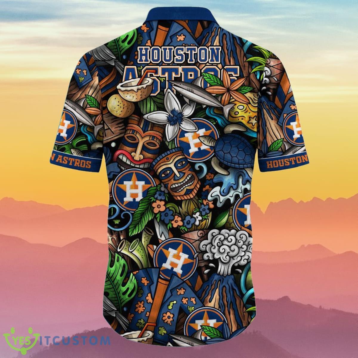 Houston Astros MLB Flower Hawaiian Best Gift Idea For Fans 3 Houston Astros MLB Flower Hawaiian Best Gift Idea For Fans Product Photo 3