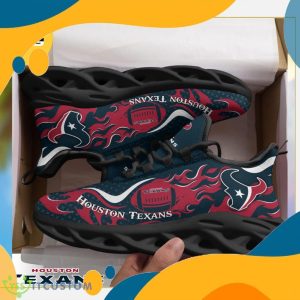 Houston Texans NFL Fire Ball Full Print AOP Print Max Soul Shoes Product Photo 2