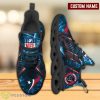 Houston Texans NFL Light Abstract Pattern Custom Name Full Print Running Shoes Max Soul Product Photo 1