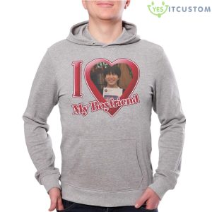 I Love Boyfriend Jimin Bts Shirt - Grey Unisex Hoodie