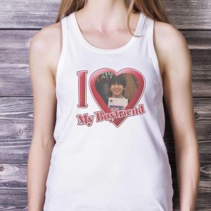 I Love Boyfriend Jimin Bts Shirt - White Ladies Tank Top
