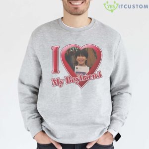 I Love Boyfriend Jimin Bts Shirt - Grey Sweatshirt
