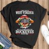 I may live in West Virginia But I’ll always have the Buckeyes in my DNA shirt - Black T-Shirt