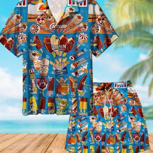 Ice Cream Unisex Hawaiian Shirt And Shorts Gift For Men And Women - Ice Cream Unisex Hawaiian Shirt And Shorts 3d, Ice Cream Shirt, Ice Cream Beach, Hawaiian Beach Shirt, Hawaiian Shirt Summer_1