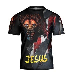 Jesus Lion Christian Lion Of Judah Christian Jesus For Christian 3D T Shirt Gift For Men And Women - 240723-165739
