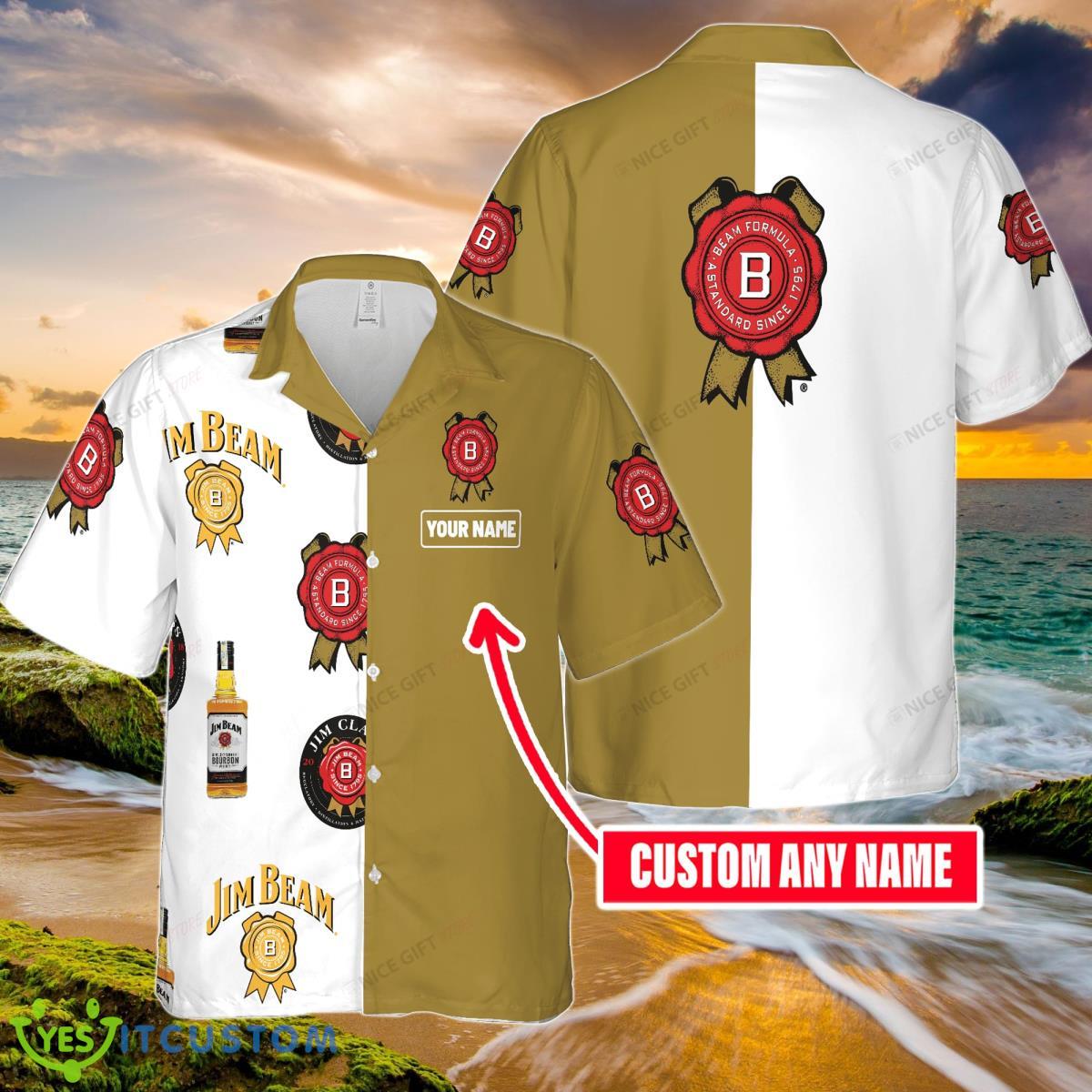 Jim Beam Custom Name Hawaiian Shirt Style Gift For Real Fans Product Photo 1
