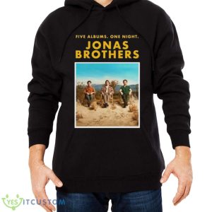 Jonas Brothers Five Albums One Night The Tour 2023 Shirt 9 Jonas Brothers Five Albums One Night The Tour 2023 Shirt - Men Black Hoodie