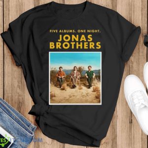 Jonas Brothers Five Albums One Night The Tour 2023 Shirt - Black T-Shirt