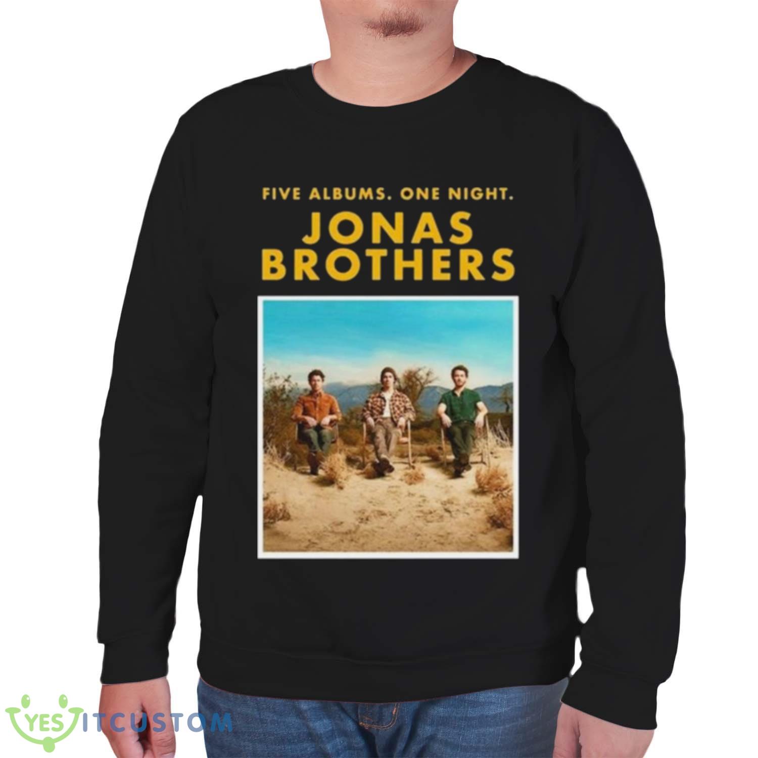 Jonas Brothers Five Albums One Night The Tour 2023 Shirt 6 Jonas Brothers Five Albums One Night The Tour 2023 Shirt - Unisex Sweatshirt