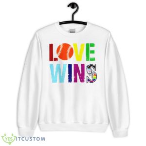 Julio Rodriguez love wins shirt - Unisex Heavy Blend Crewneck Sweatshirt