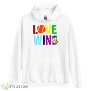 Julio Rodriguez love wins shirt - Unisex Heavy Blend Hooded Sweatshirt