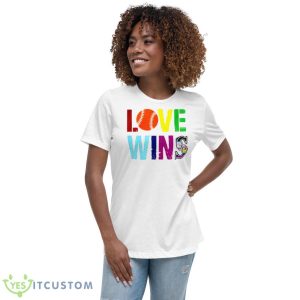 Julio Rodriguez love wins shirt - Women's Relaxed Short Sleeve Jersey Tee
