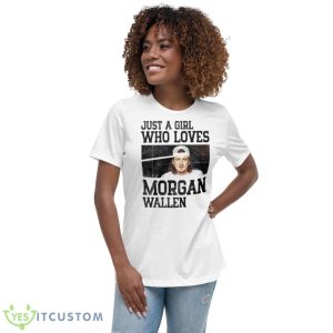 Just A Girl Who Loves Morgan Wallen 2023 Shirt - Women's Relaxed Short Sleeve Jersey Tee