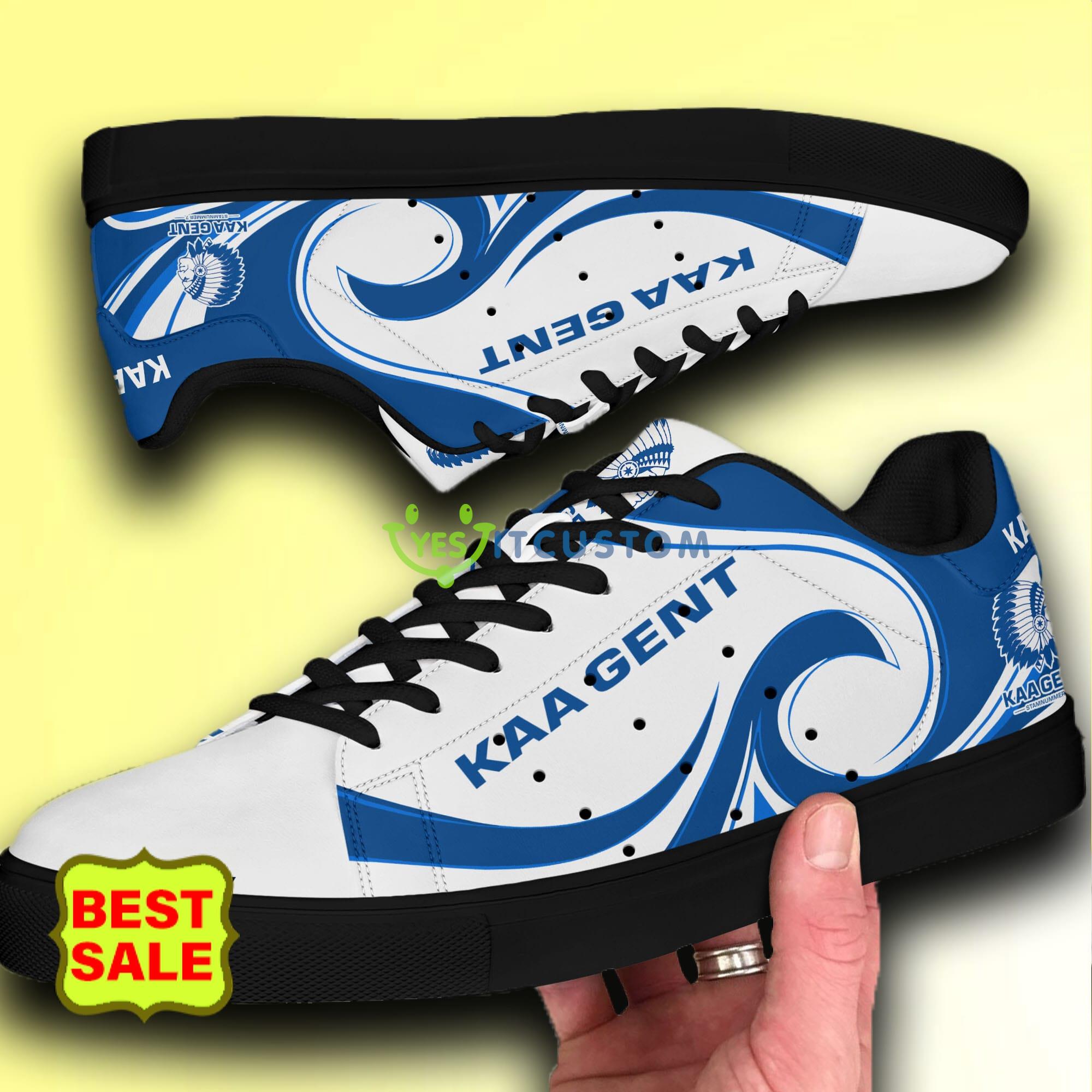 KAA Gent Logo Skate Shoes Pro League Fans Stan Smith Sneakers 4 KAA Gent Logo Skate Shoes Pro League Fans Stan Smith Sneakers - KAA Gent skate shoes_5