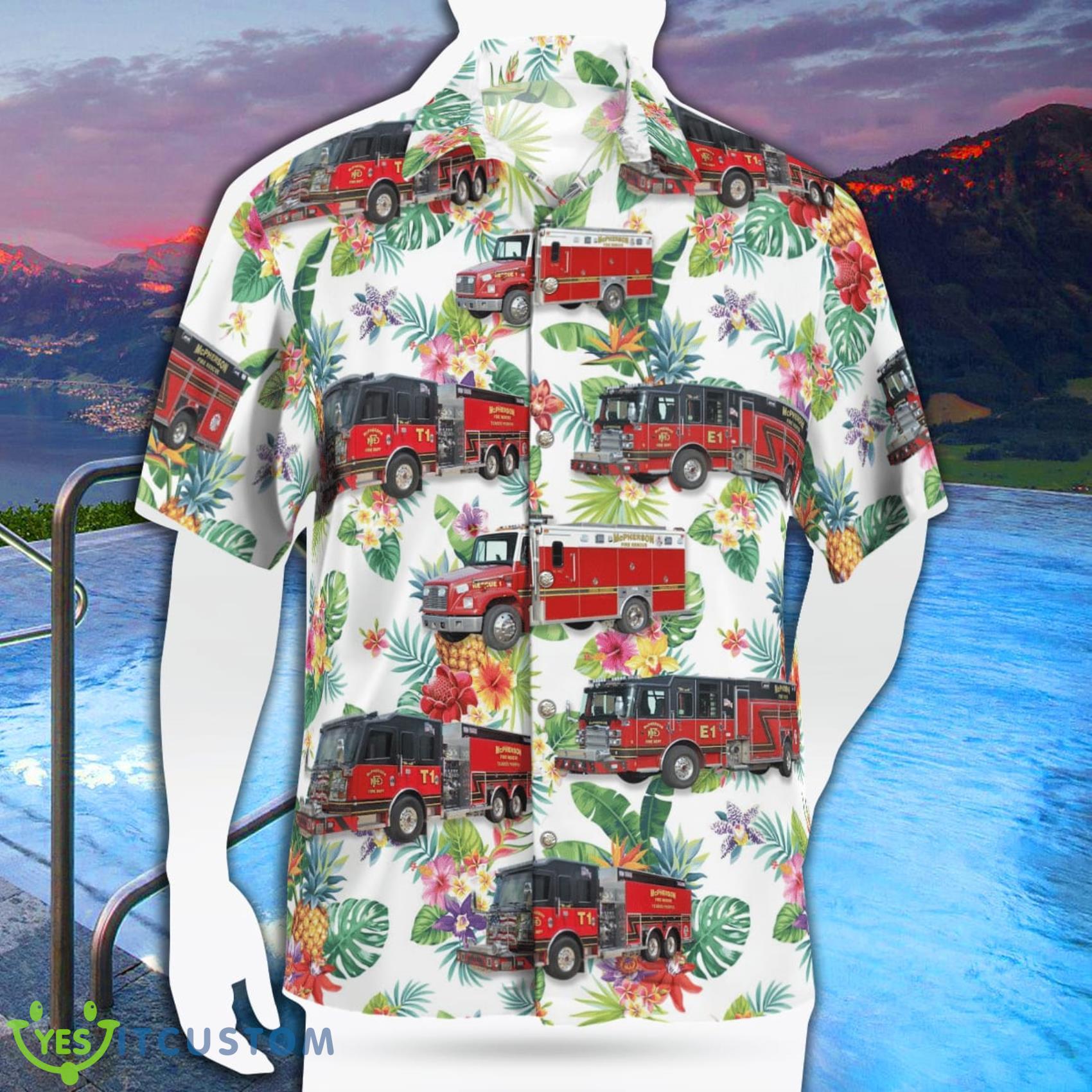 Kansas Mcpherson Fire Department Summer Aloha And Beach Short 2 Kansas Mcpherson Fire Department Summer Aloha And Beach Short Product Photo 2