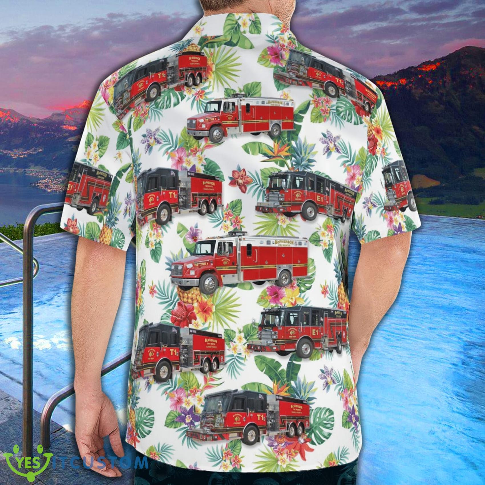 Kansas Mcpherson Fire Department Summer Aloha And Beach Short 4 Kansas Mcpherson Fire Department Summer Aloha And Beach Short Product Photo 4