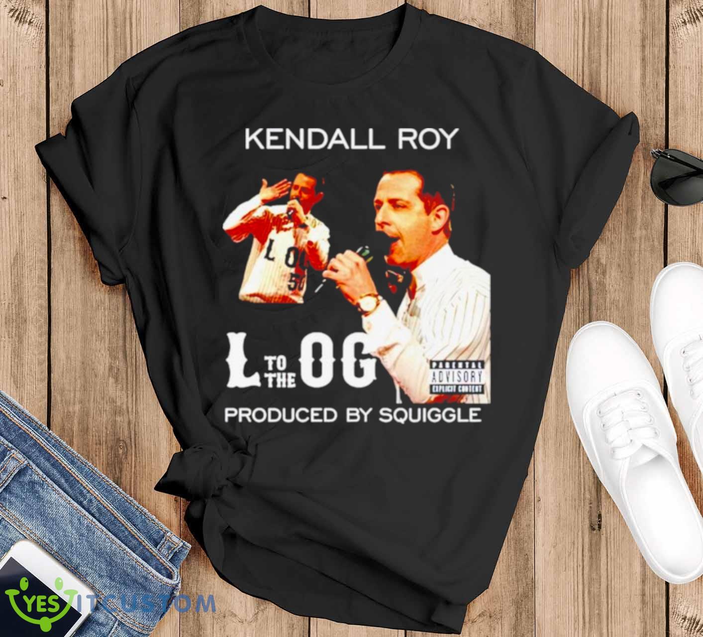 Kendall Roy Produced By Squiggle shirt 12 Kendall Roy Produced By Squiggle shirt - Black T-Shirt