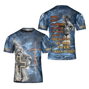Knight Templar Jesus Lion Christian God Warriors Go Down Christian Jesus For Christian 3D T Shirt Gift For Men And Women - 240723-170008