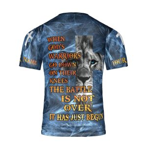 Knight Templar Jesus Lion Christian God Warriors Go Down Christian Jesus For Christian 3D T Shirt Gift For Men And Women - 240723-170004