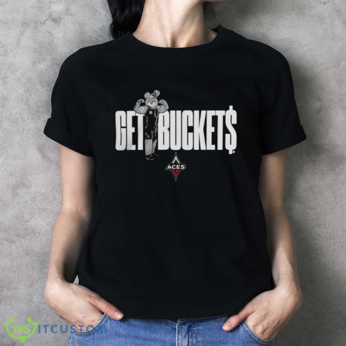 Las Vegas Aces Get Bucket$ Mascot T Shirt Product Photo 2
