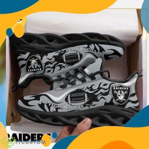 Las Vegas Raiders NFL Fire Ball Full Print AOP Print Max Soul Shoes Product Photo 2
